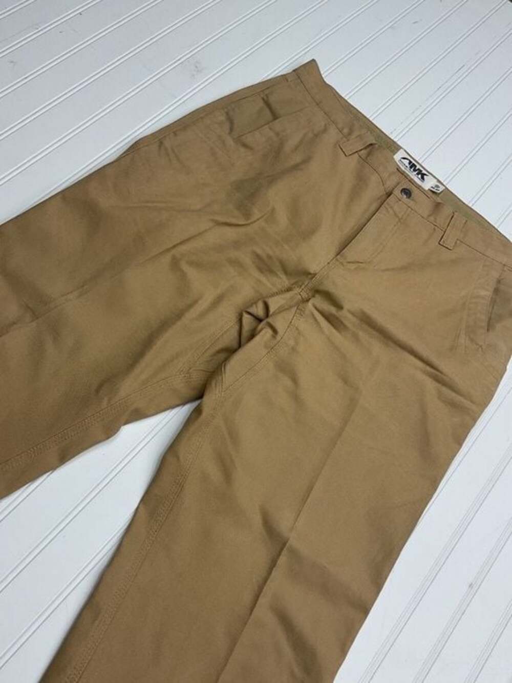 Mountain Khakis Teton Twill Pants Mens 38x32 Classic Fit Rugged Tan Work Hiking